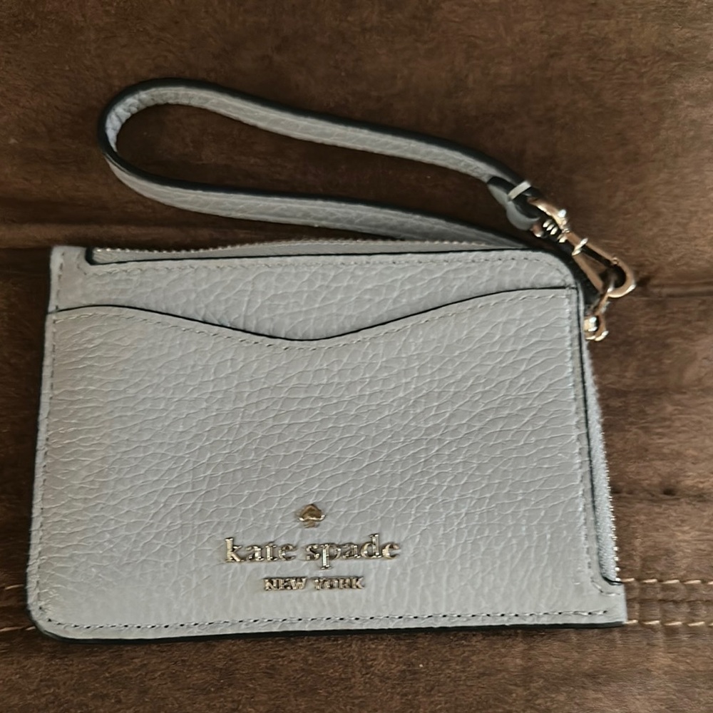 Kate Spade Gray Wristlet Wallet